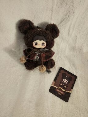 SURE FUN Maymei Brownie Tiny Bear Cookie Plush Pendent 🍩🥣